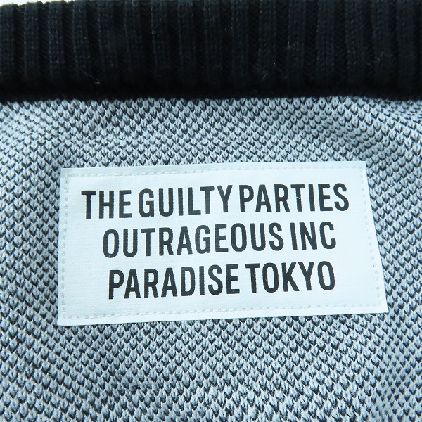 実際に弊社で買取させて頂いたWACKO MARIA/ワコマリア 24SS JACQUARD CARDIGAN レコード柄 カーディガン/XLの画像 2枚目