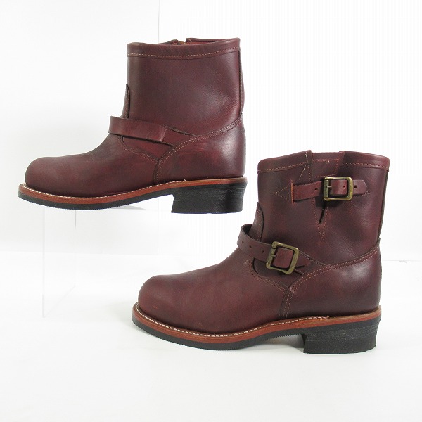 実際に弊社で買取させて頂いたCHIPPEWA/チペワ コードバン 7インチ ショート エンジニアブーツ 91067/9.5Eの画像 3枚目