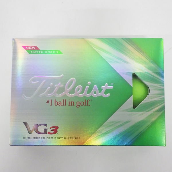 実際に弊社で買取させて頂いた【未使用】Titleist/タイトリスト VG3 ゴルフボール MATTE GREEN/マットグリーン 1ダースの画像 2枚目