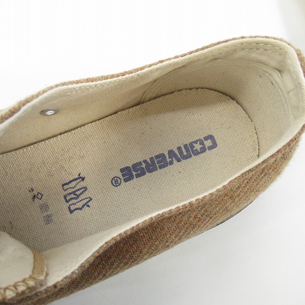 実際に弊社で買取させて頂いたCONVERSE/コンバース OX ALL STAR/オールスター OX キャメル  ウール 生地 1CL322/29の画像 4枚目