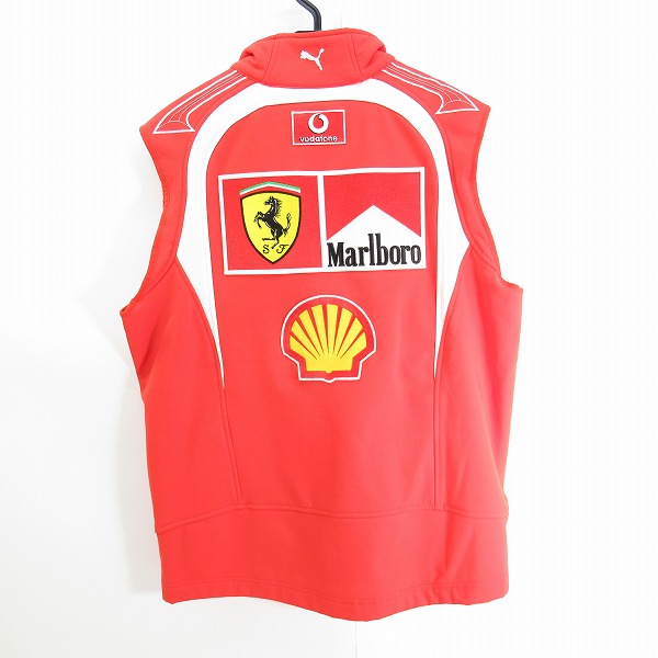 実際に弊社で買取させて頂いたPUMA×FERRARI/プーマ×フェラーリ ジップアップ ベスト/Mの画像 1枚目