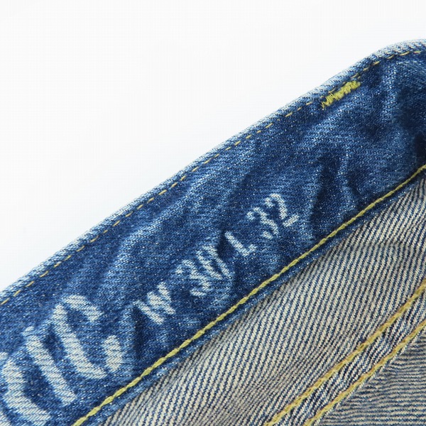 実際に弊社で買取させて頂いたHYSTERIC GLAMOUR/ヒステリックグラマー スタッズ VLU加工 デニムパンツ/ジーンズ 0241AP08/W30L32の画像 4枚目