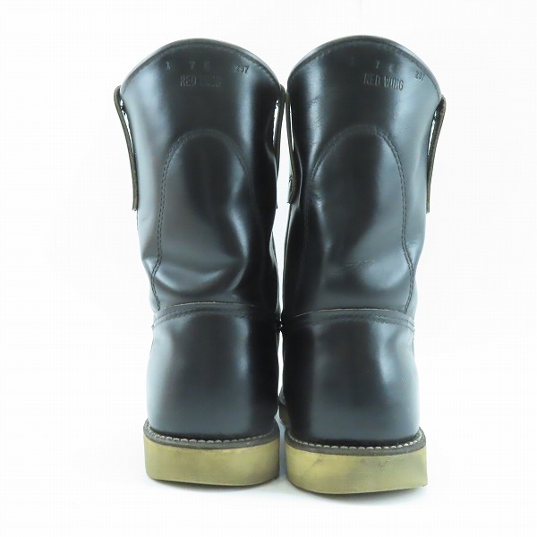 実際に弊社で買取させて頂いたRED WING/レッドウィング 羽タグ PECOS BOOTS/ペコスブーツ ブラック 8169 /7の画像 1枚目