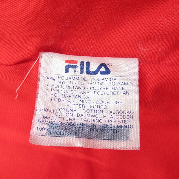 実際に弊社で買取させて頂いたFILA/フィラ Ferrari/フェラーリ Formula1/F1 ライナー付き ジャケット /Mの画像 4枚目