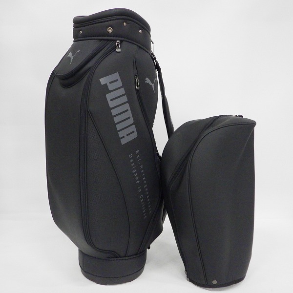 実際に弊社で買取させて頂いたPUMA/プーマ 867976 ベーシック 9.5型 5分割キャディバッグ 2022 ブラックの画像 1枚目