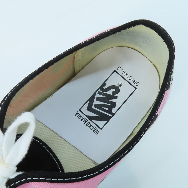 実際に弊社で買取させて頂いたVANS×WACKO MARIA/バンズ×ワコマリア Og Authentic Lx ローカットスニーカー レコード柄 ピンク/29の画像 4枚目