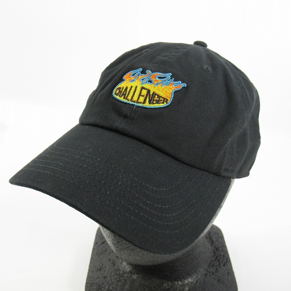 実際に弊社で買取させて頂いたCHALLENGER/チャレンジャー ロゴ刺繍 フレイムス キャップ 