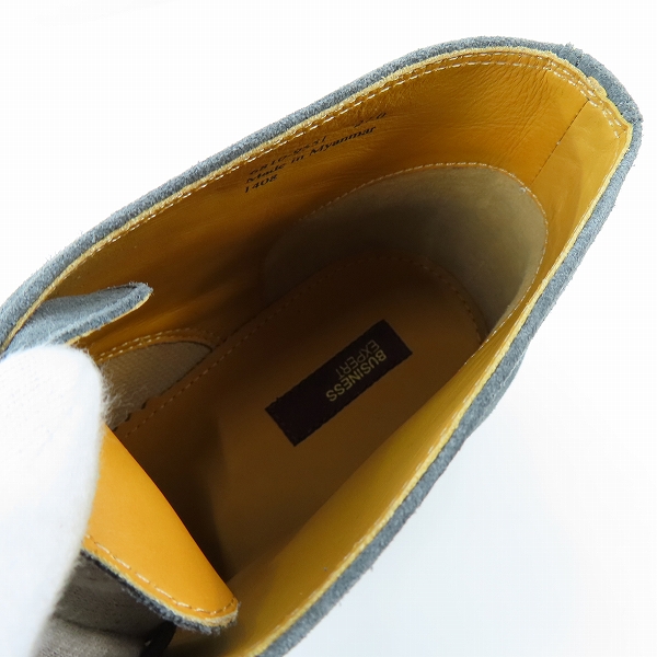 実際に弊社で買取させて頂いた【未使用】BUSINESS EXPERT/ビジネスエキスパート スエード チャッカー ブーツ/27の画像 4枚目