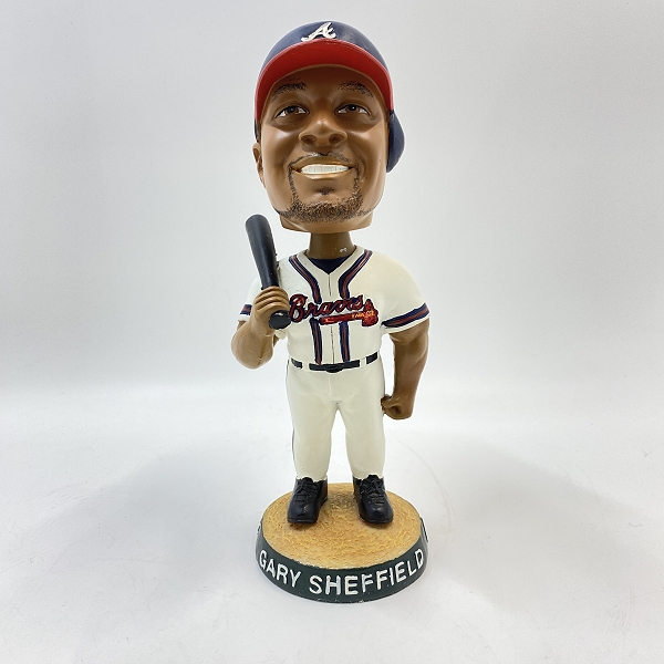 実際に弊社で買取させて頂いたBD&A アトランタ・ブレーブス GARY SHEFFIELD/ゲイリー・シェフィールド コレクタブル ボブルヘッドドール フィギュアの画像 1枚目