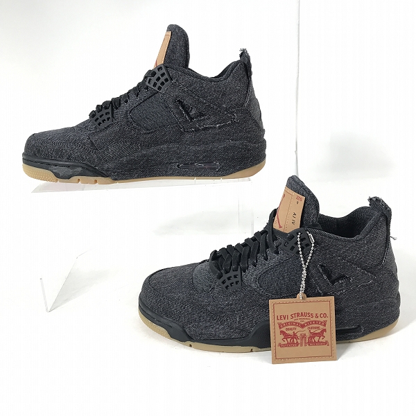 実際に弊社で買取させて頂いた【未使用】NIKE×LEVIS/ナイキ×リーバイス AIR JORDAN 4 RETRO NRG/エアジョーダン 4 AO2571-001 /26の画像 3枚目