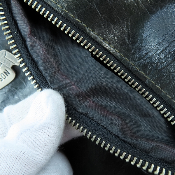 実際に弊社で買取させて頂いたHARLEY DAVIDSON/ハーレーダビッドソン 巾着型 レザー ショルダー/バックパックの画像 6枚目