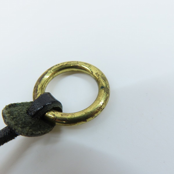 実際に弊社で買取させて頂いたIL BISONTE/イルビゾンテ ロゴメタル レザー ネックレスの画像 4枚目