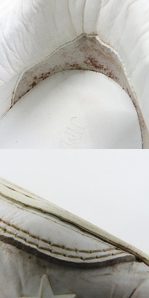 実際に弊社で買取させて頂いたJIMMY CHOO/ジミーチュウ スタッズ レザースニーカー/41の画像 9枚目