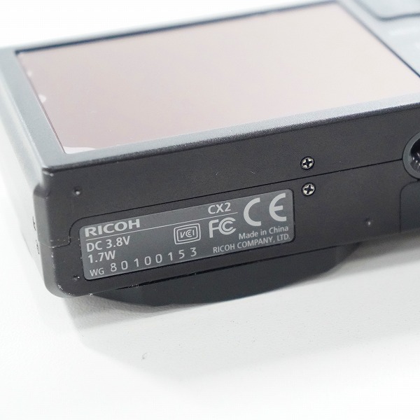 実際に弊社で買取させて頂いたRICOH/リコー CX2 コンパクトデジタルカメラ 動作確認済みの画像 6枚目