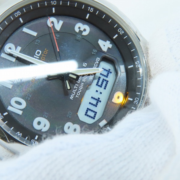 実際に弊社で買取させて頂いたCASIO/カシオ WAVE CEPTOR ウェーブセプター 電波ソーラー 腕時計 WVA-M630B-1AJFの画像 4枚目