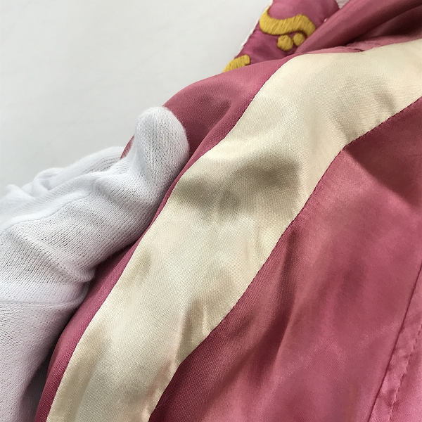 実際に弊社で買取させて頂いたSTAMMBAUM × BEAMS/シュタンバーム × ビームス スカジャン リバーシブル 鷹刺繍 SK17S002/Mの画像 8枚目