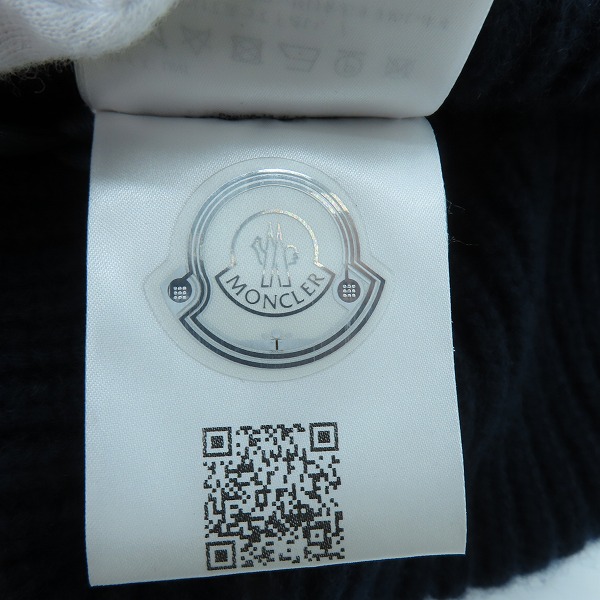 実際に弊社で買取させて頂いた【未使用/JPタグ】MONCLER/モンクレール BERRETTO TRICOT ロゴ ニット帽/UNIの画像 5枚目