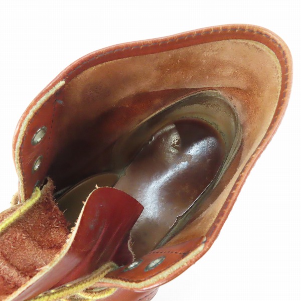 実際に弊社で買取させて頂いたRED WING/レッドウィング アイリッシュセッター ブーツ 羽タグ 8166 /8Dの画像 4枚目