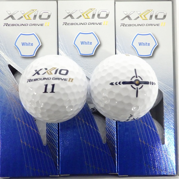 実際に弊社で買取させて頂いた【未使用】DUNLOP/ダンロップ XXIO/ゼクシオ REBOUND DRIVE Ⅱ White ゴルフボール ホワイト 1ダースの画像 1枚目