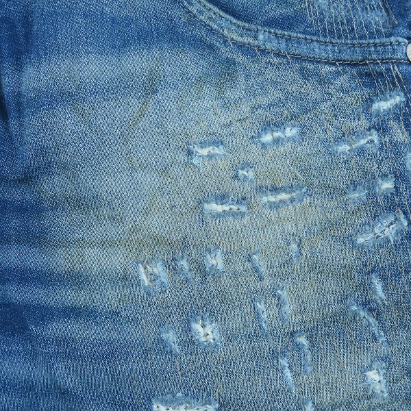 実際に弊社で買取させて頂いたDIESEL/ディーゼル JOGG JEANS/ジョグジーンズ KROOLEY ダメージ加工 ストレッチ/スウェット デニムパンツ/W32の画像 7枚目