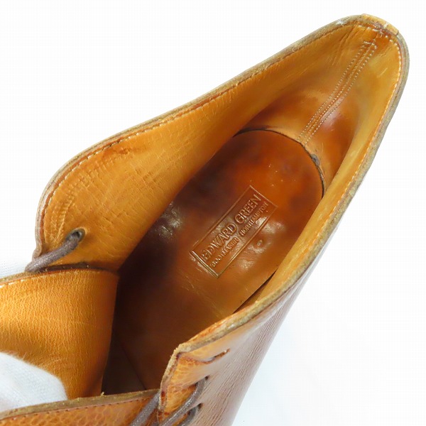 実際に弊社で買取させて頂いたEDWARD GREEN/エドワードグリーン チャッカブーツ 12792/6Eの画像 4枚目
