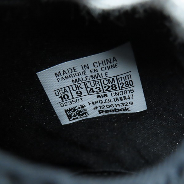 実際に弊社で買取させて頂いた【未使用】Reebok/リーボック DMX SERIES 2000 LOW CN3816 28.0の画像 5枚目