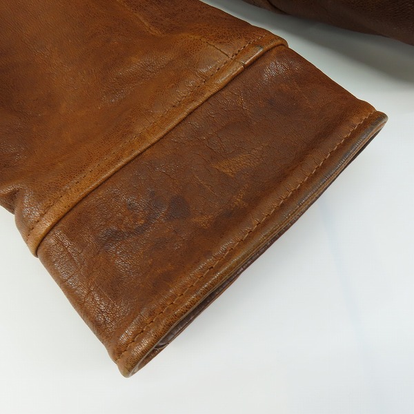 実際に弊社で買取させて頂いたSchott/ショット UNLINED JACKET/レザージャケット 7822950027/Lの画像 6枚目