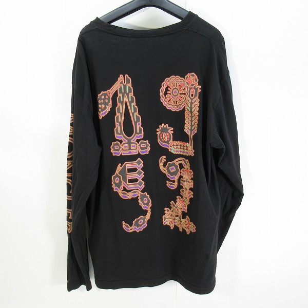 実際に弊社で買取させて頂いた【JPタグ】MONCLER GENIUS/モンクレールジーニアス モロッコロゴ 長袖Tシャツ/ロンT ブラック H10928D00001/XLの画像 1枚目