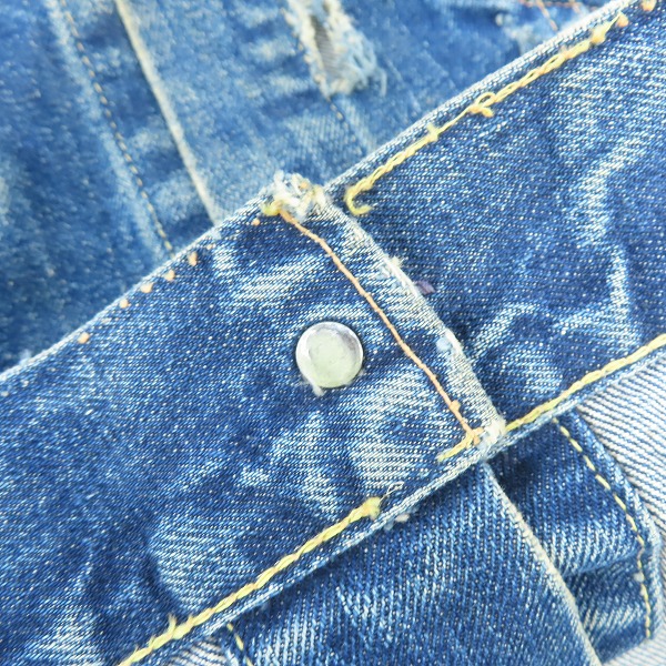 実際に弊社で買取させて頂いたLEVI'S/リーバイス ヴィンテージ ビッグE/ボタン裏刻印D デニムジャケット/Gジャンの画像 9枚目