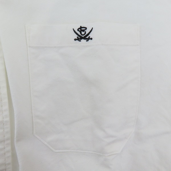 実際に弊社で買取させて頂いたSTEADY BLUE R.J.B/ステディーブルーアールジェービー フラットヘッド 胸ポケット 長袖シャツ ホワイト/40の画像 5枚目