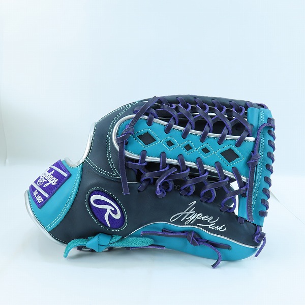 実際に弊社で買取させて頂いたRawlings/ローリングス HYPER TECH COLOR SYNC 軟式 外野手 右投げ用 グローブ GR4HTCY719の画像 1枚目