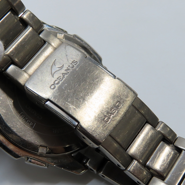 実際に弊社で買取させて頂いたCASIO/カシオ OCEANUS/オシアナス タフソーラー クロノグラフ 腕時計 OCW-600の画像 5枚目
