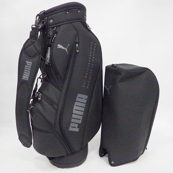実際に弊社で買取させて頂いたPUMA/プーマ 867976 ベーシック 9.5型 5分割キャディバッグ 2022 ブラック