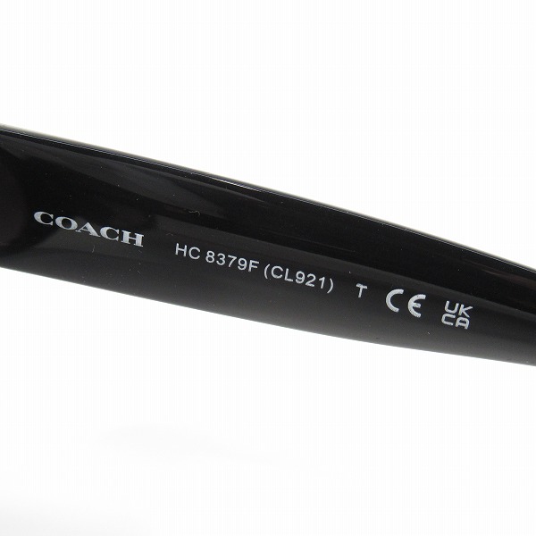 実際に弊社で買取させて頂いたCOACH/コーチ HC8379F(CL921) Ruby Pearl Signature C サングラス/アイウェアの画像 3枚目