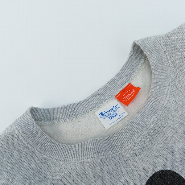 実際に弊社で買取させて頂いたChampion×Disney/チャンピオン×ディズニ リバースウィーブー ミッキーマウス プリント スウェット 11-13-1486-411/Lの画像 6枚目