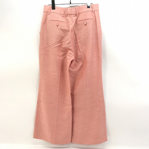 実際に弊社で買取させて頂いたGUCCI /グッチ ロゴラベル ストレッチ フレアパンツ 624955 ZADZ3/44の画像 1枚目