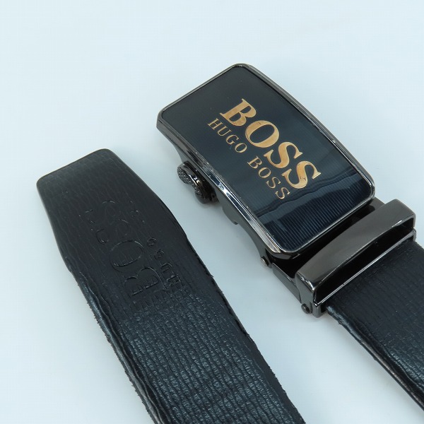 実際に弊社で買取させて頂いたHUGO BOSS/ヒューゴボス ベルト レザー/革 ブラック の画像 1枚目