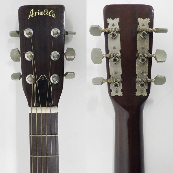 実際に弊社で買取させて頂いた★【難有り】Aria/アリア W150 アコースティックギター/アコギ  ソフトケース付の画像 2枚目