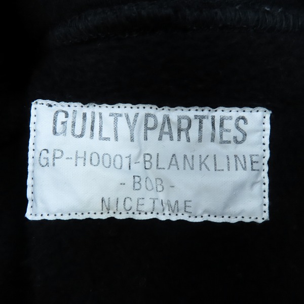 実際に弊社で買取させて頂いたWACKO MARIA/ワコマリア GUILTY PARTIES HEAVY WEIGHT PULLOVER HOODED SWEATSHIRT プルオーバー パーカー/XLの画像 2枚目