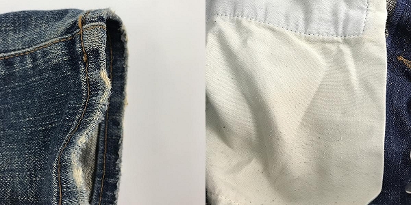 実際に弊社で買取させて頂いたDior Homme/ディオール オム 07SS エディ期 ファインドアゲイン ダメージ加工 デニムパンツ 7E3110610198/28の画像 9枚目