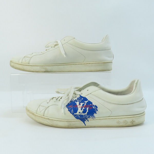実際に弊社で買取させて頂いたLOUIS VUITTON/ルイヴィトン ルクセンブルグ ローカットレザースニーカー MS0178/8.5の画像 3枚目