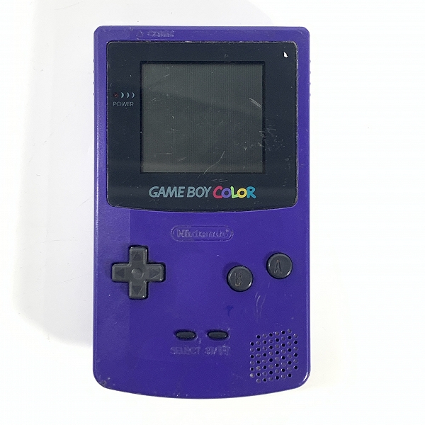 実際に弊社で買取させて頂いた任天堂/Nintendo/ニンテンドー GAME BOY COLOR/ゲームボーイカラー 本体 CGB-001 パープル/ポケットボンバーマン ソフト付きの画像 1枚目