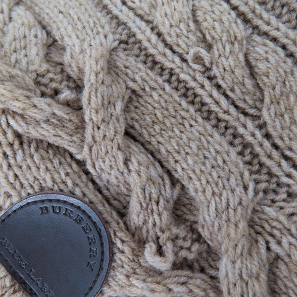 実際に弊社で買取させて頂いた【難有】BURBERRY LONDON BLUE LABEL/バーバリーロンドン ブルーレーベル ダッフルニットコート/E1F21-403-40/38の画像 9枚目