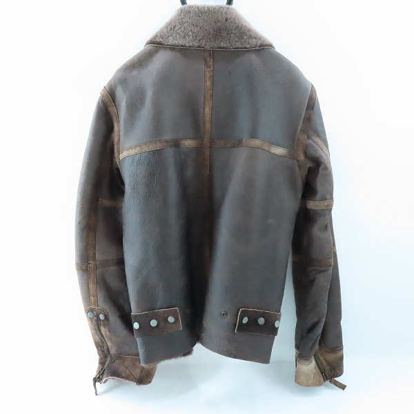 実際に弊社で買取させて頂いたDIESEL/ディーゼル カウレザー ムートンジャケット Mの画像 1枚目