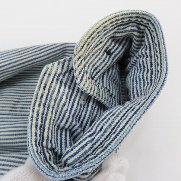 実際に弊社で買取させて頂いたCarhartt/カーハート  HICKORY STRIPE SHIRT/ヒッコリーストライプシャツ 100092-965/Mの画像 5枚目