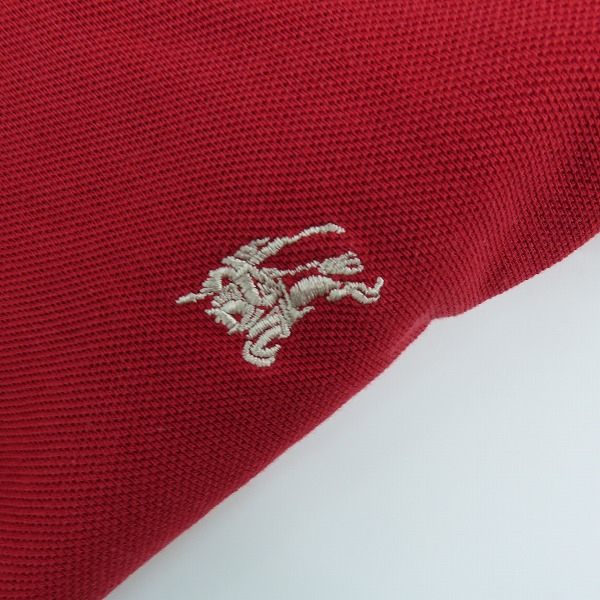 実際に弊社で買取させて頂いたBURBERRY LONDON/バーバリーロンドン チェック柄切替 半袖ポロシャツ/XLの画像 5枚目