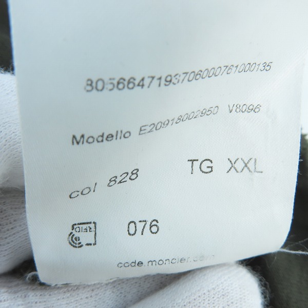 実際に弊社で買取させて頂いた【JPタグ】MONCLER/モンクレール ロンT 長袖Tシャツ カットソー E20918002950 V8096/XXLの画像 5枚目