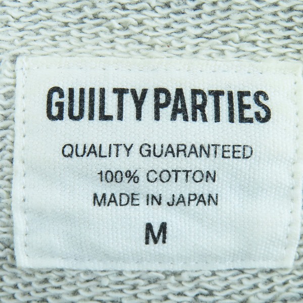 実際に弊社で買取させて頂いたWACKO MARIA/ワコマリア GUILTY PARTIES ロゴスウェット/トレーナー グレー/Mの画像 2枚目