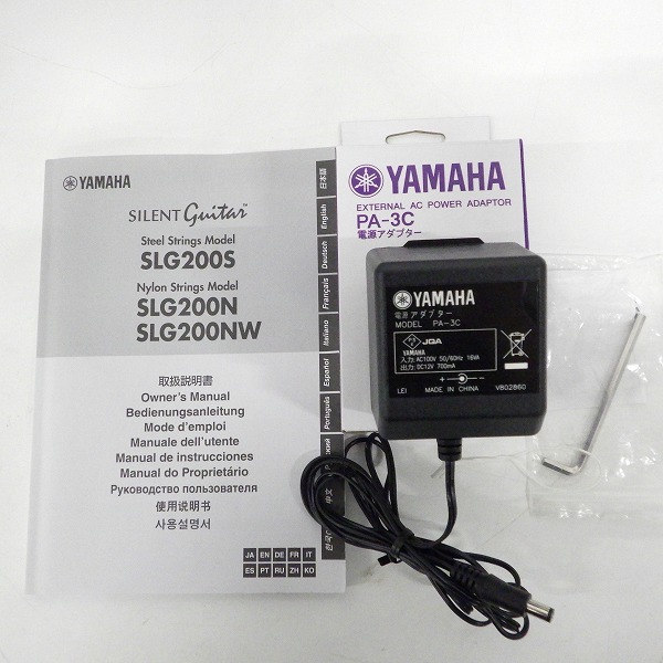 実際に弊社で買取させて頂いた★【美品】YAMAHA/ヤマハ SLG200S NT サイレントギター ACアダプター・専用ソフトケース付の画像 1枚目