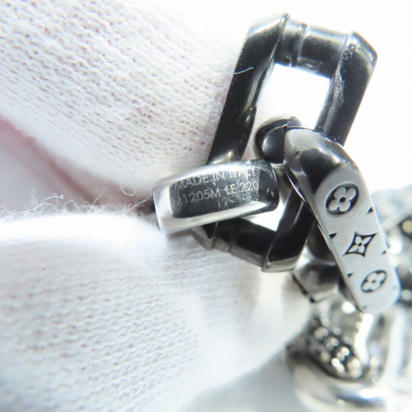 実際に弊社で買取させて頂いたLouis Vuitton/ルイヴィトン ブレスレット モノグラム チェーン ラインストーン M1205Mの画像 6枚目